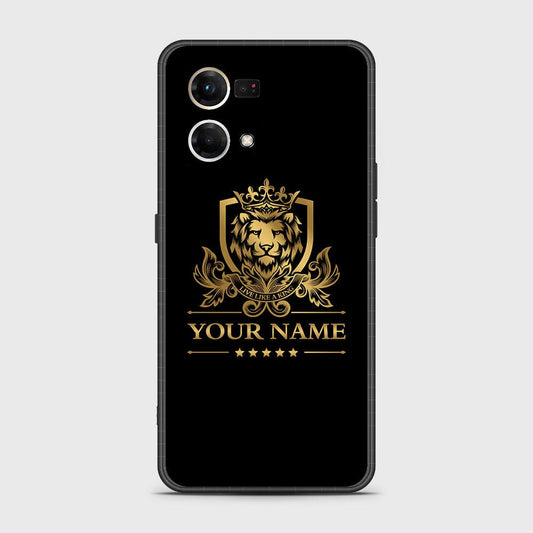 Oppo Reno 8 4G Cover - Gold Series - HQ Ultra Shine Premium Infinity Glass Soft Silicon Borders Case