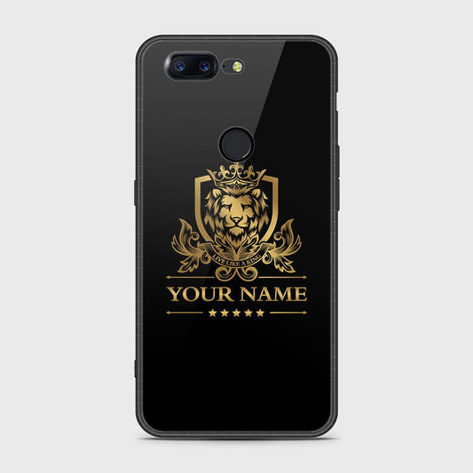 OnePlus 5T Cover - Gold Series - HQ Ultra Shine Premium Infinity Glass Soft Silicon Borders Case