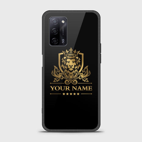 Oppo A55 4G Cover - Gold Series - HQ Ultra Shine Premium Infinity Glass Soft Silicon Borders Case