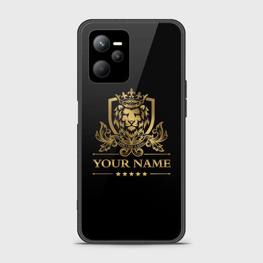 Realme C35 Cover - Gold Series - HQ Ultra Shine Premium Infinity Glass Soft Silicon Borders Case