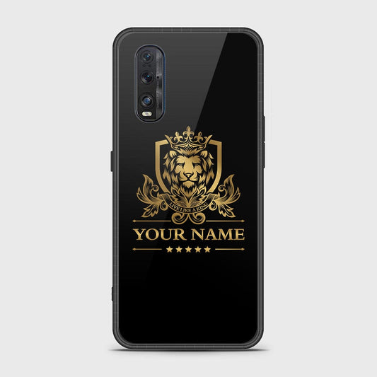 Oppo Find X2 Cover - Gold Series - HQ Ultra Shine Premium Infinity Glass Soft Silicon Borders Case