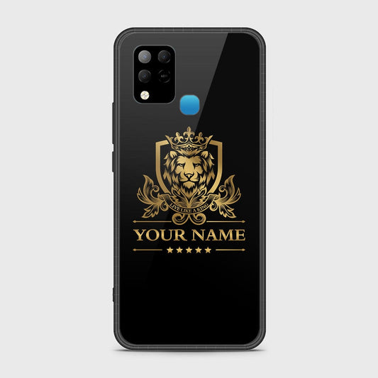Infinix Hot 10s Cover - Gold Series - HQ Ultra Shine Premium Infinity Glass Soft Silicon Borders Case
