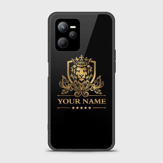 Realme Q5 Cover - Gold Series - HQ Ultra Shine Premium Infinity Glass Soft Silicon Borders Case