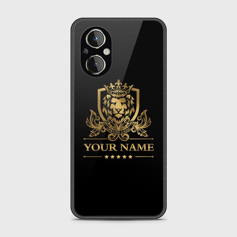 Oppo Reno 8z 5G Cover - Gold Series - HQ Ultra Shine Premium Infinity Glass Soft Silicon Borders Case
