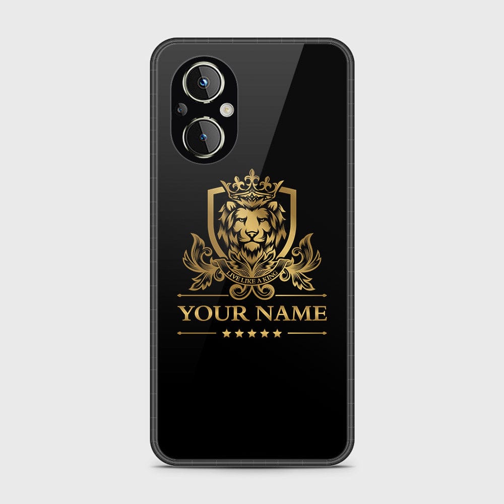 Oppo Reno 77 5G Cover - Gold Series - HQ Ultra Shine Premium Infinity Glass Soft Silicon Borders Case