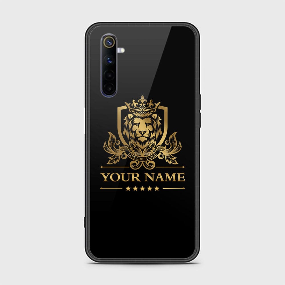 Realme 6 Cover - Gold Series - HQ Ultra Shine Premium Infinity Glass Soft Silicon Borders Case