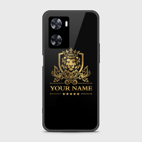 Oppo A77s Cover - Gold Series - HQ Ultra Shine Premium Infinity Glass Soft Silicon Borders Case