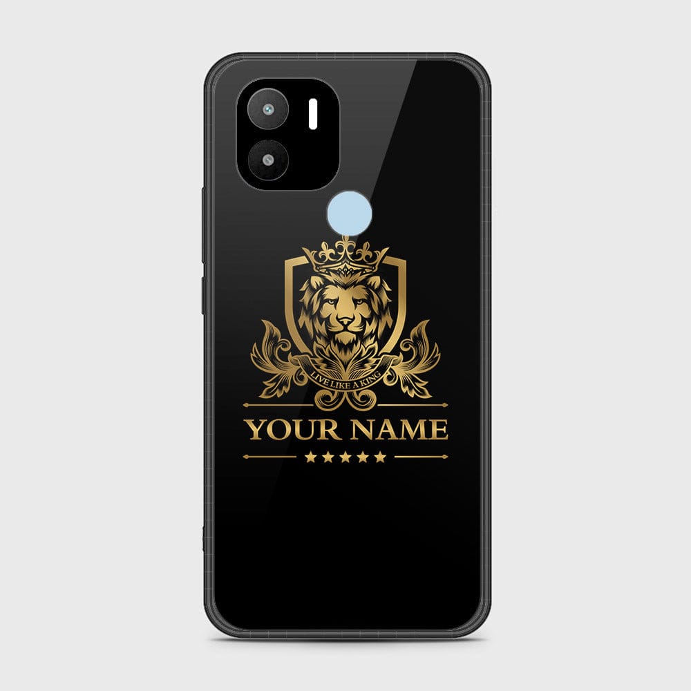 Xiaomi Redmi A2 Plus Cover - Gold Series - HQ Ultra Shine Premium Infinity Glass Soft Silicon Borders Case