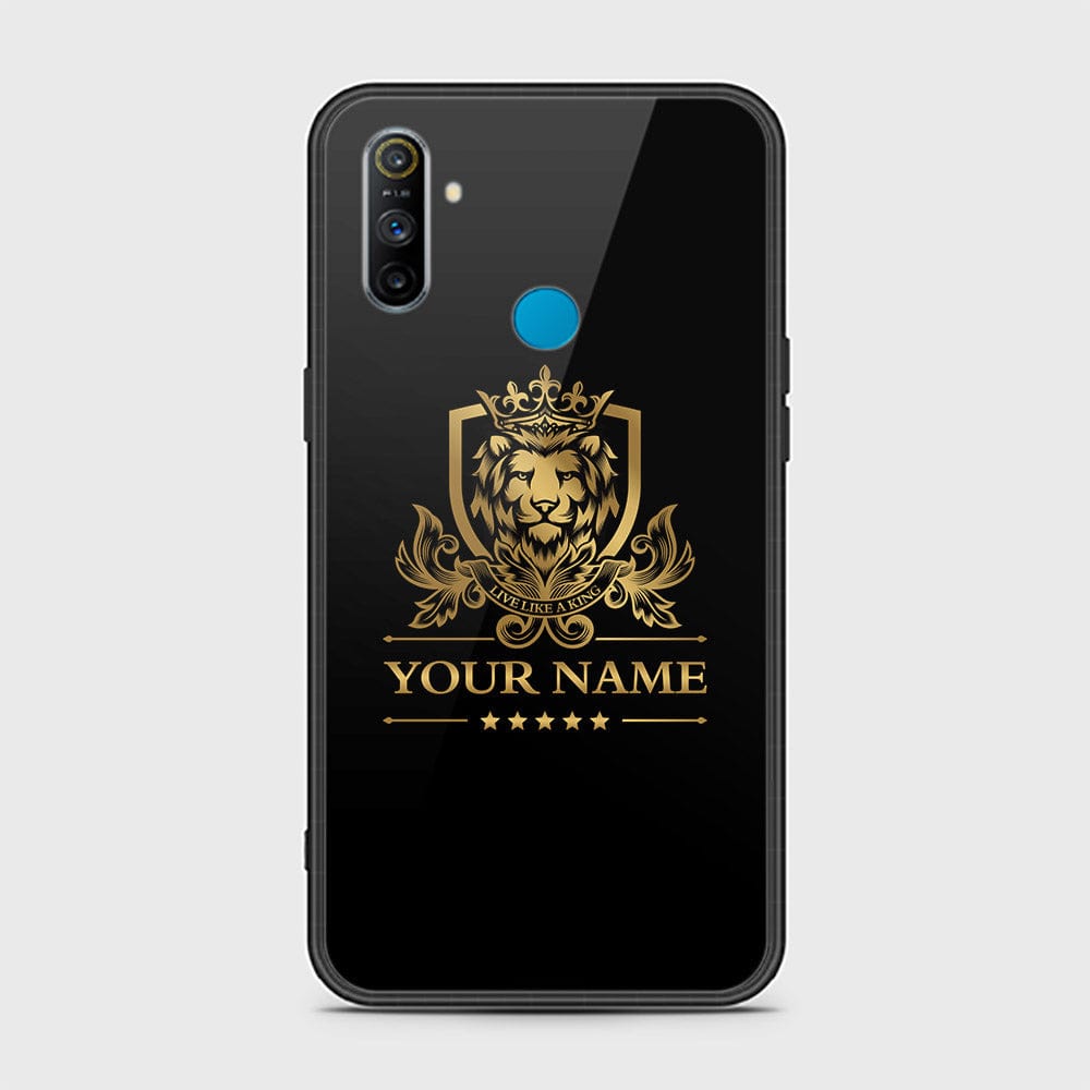 Realme 6i Cover - Gold Series - HQ Ultra Shine Premium Infinity Glass Soft Silicon Borders Case