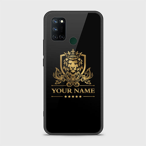 Realme 7i Cover - Gold Series - HQ Ultra Shine Premium Infinity Glass Soft Silicon Borders Case