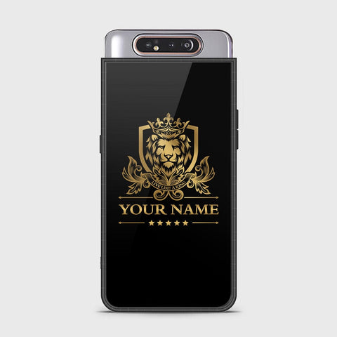 Samsung Galaxy A80 Cover - Gold Series - HQ Ultra Shine Premium Infinity Glass Soft Silicon Borders Case