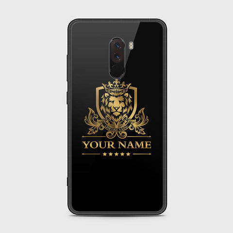 Xiaomi Pocophone F1 Cover - Gold Series - HQ Ultra Shine Premium Infinity Glass Soft Silicon Borders Case