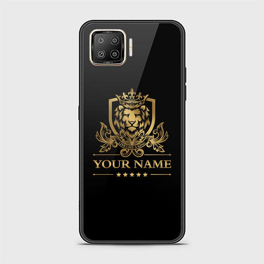 Oppo F17 Pro Cover - Gold Series - HQ Ultra Shine Premium Infinity Glass Soft Silicon Borders Case