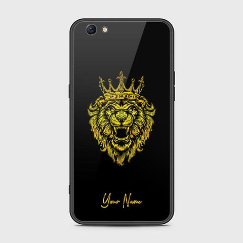 Oppo F3 Plus Cover - Gold Series - HQ Ultra Shine Premium Infinity Glass Soft Silicon Borders Case