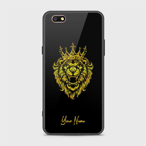 Oppo A77 Cover - Gold Series - HQ Ultra Shine Premium Infinity Glass Soft Silicon Borders Case