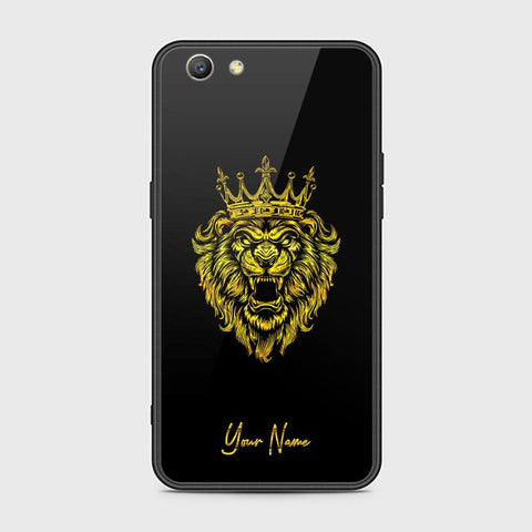 Oppo F1S Cover - Gold Series - HQ Ultra Shine Premium Infinity Glass Soft Silicon Borders Case