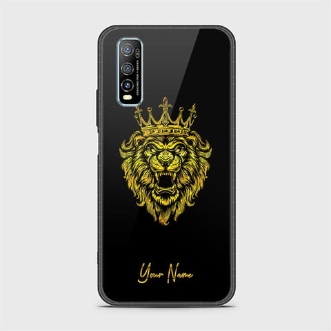 Vivo Y70s Cover - Gold Series - HQ Ultra Shine Premium Infinity Glass Soft Silicon Borders Case