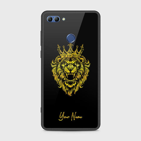 Huawei Y9 2018 Cover - Gold Series - HQ Ultra Shine Premium Infinity Glass Soft Silicon Borders Case