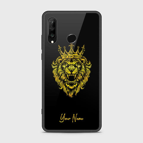 Huawei P30 lite Cover - Gold Series - HQ Ultra Shine Premium Infinity Glass Soft Silicon Borders Case