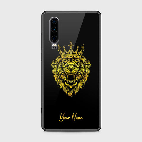 Huawei P30 Cover - Gold Series - HQ Ultra Shine Premium Infinity Glass Soft Silicon Borders Case