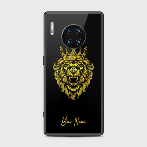 Huawei Mate 30 Pro Cover - Gold Series - HQ Ultra Shine Premium Infinity Glass Soft Silicon Borders Case