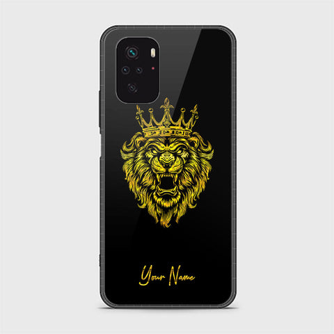 Xiaomi Redmi Note 10 4G Cover - Gold Series - HQ Ultra Shine Premium Infinity Glass Soft Silicon Borders Case