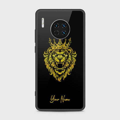 Huawei Mate 30 Cover - Gold Series - HQ Ultra Shine Premium Infinity Glass Soft Silicon Borders Case