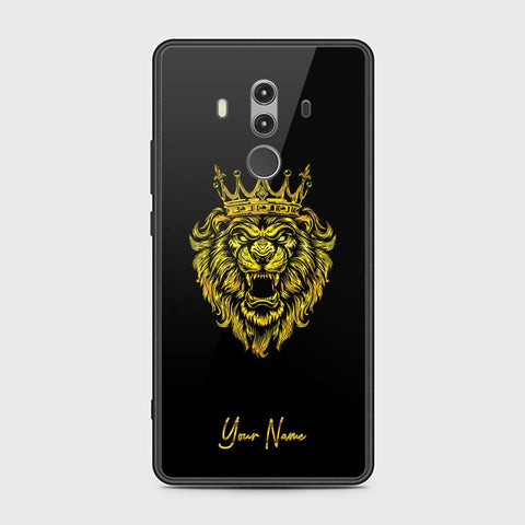 Huawei Mate 10 Pro Cover - Gold Series - HQ Ultra Shine Premium Infinity Glass Soft Silicon Borders Case