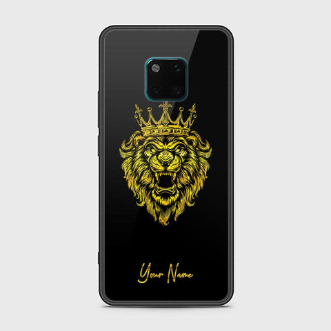 Huawei Mate 20 Pro Cover - Gold Series - HQ Ultra Shine Premium Infinity Glass Soft Silicon Borders Case