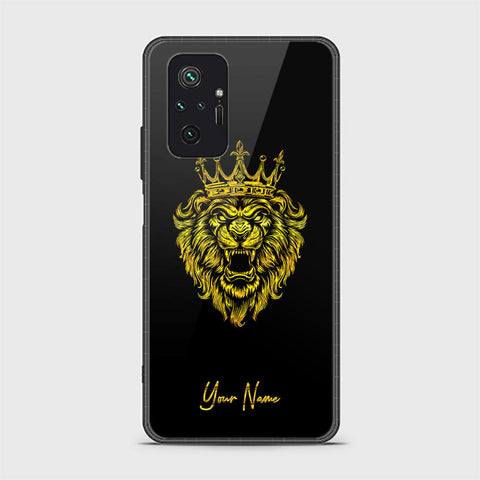 Xiaomi Redmi Note 10 Pro 4G Cover - Gold Series - HQ Ultra Shine Premium Infinity Glass Soft Silicon Borders Case