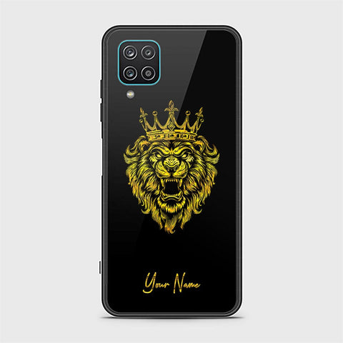 Samsung Galaxy A12 Cover - Gold Series - HQ Ultra Shine Premium Infinity Glass Soft Silicon Borders Case