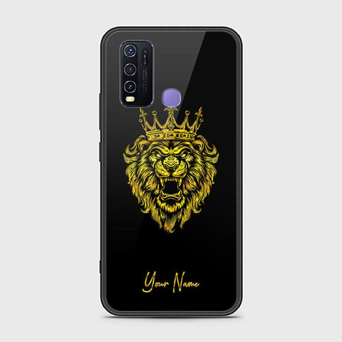 Vivo Y30 Cover - Gold Series - HQ Ultra Shine Premium Infinity Glass Soft Silicon Borders Case