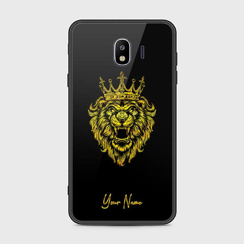 Samsung Galaxy J4 2018 Cover - Gold Series - HQ Ultra Shine Premium Infinity Glass Soft Silicon Borders Case