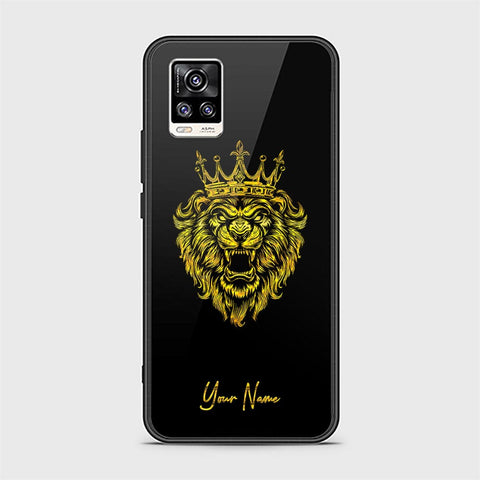 Vivo V20 Cover - Gold Series - HQ Ultra Shine Premium Infinity Glass Soft Silicon Borders Case