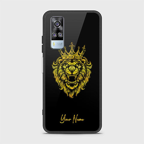 vivo Y33 Cover - Gold Series - HQ Ultra Shine Premium Infinity Glass Soft Silicon Borders Case