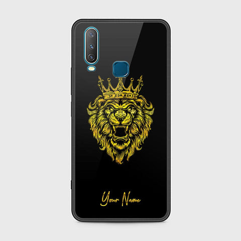 Vivo Y12 Cover - Gold Series - HQ Ultra Shine Premium Infinity Glass Soft Silicon Borders Case
