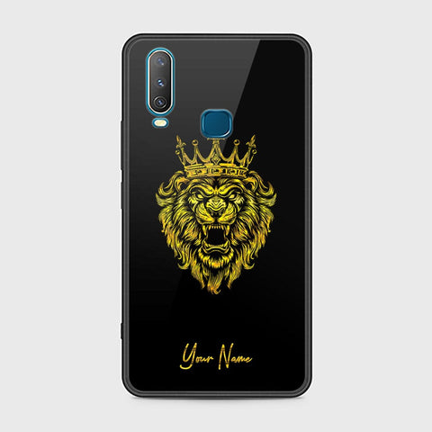 Vivo Y15 Cover - Gold Series - HQ Ultra Shine Premium Infinity Glass Soft Silicon Borders Case