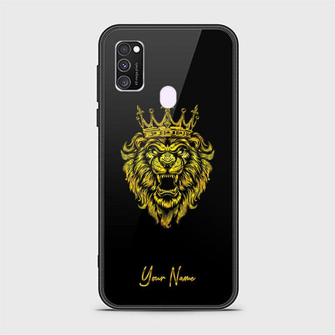 Samsung Galaxy M21 Cover - Gold Series - HQ Ultra Shine Premium Infinity Glass Soft Silicon Borders Case