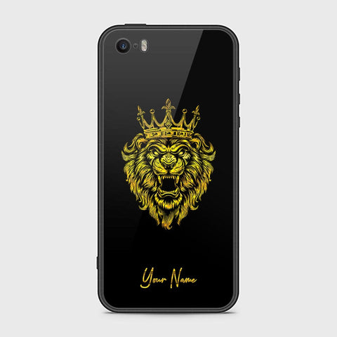 iPhone 5 Cover - Gold Series - HQ Ultra Shine Premium Infinity Glass Soft Silicon Borders Case