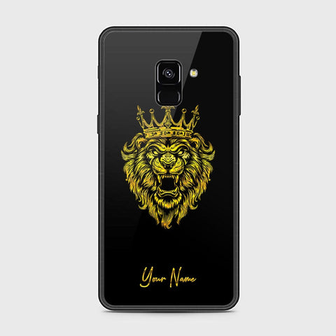 Samsung Galaxy A8 2018 Cover - Gold Series - HQ Ultra Shine Premium Infinity Glass Soft Silicon Borders Case