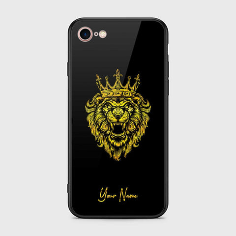 iPhone 8 / 7 Cover - Gold Series - HQ Ultra Shine Premium Infinity Glass Soft Silicon Borders Case