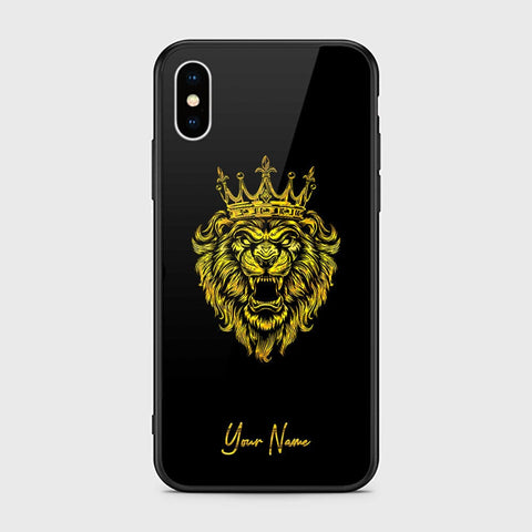 iPhone XS / X Cover - Gold Series - HQ Ultra Shine Premium Infinity Glass Soft Silicon Borders Case