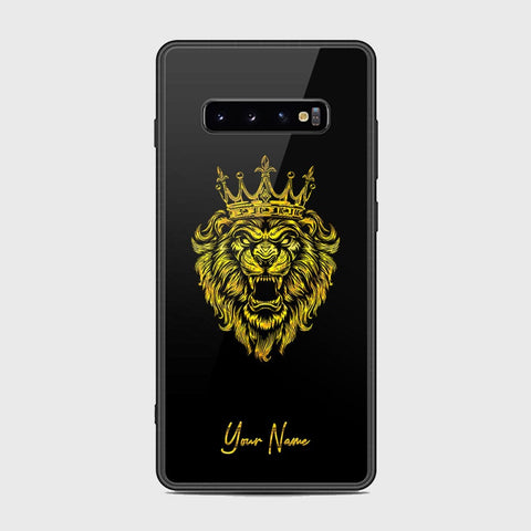 Samsung Galaxy S10 Plus Cover - Gold Series - HQ Ultra Shine Premium Infinity Glass Soft Silicon Borders Case