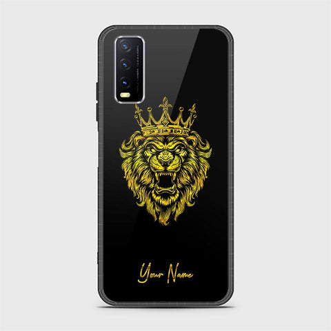 Vivo Y20i Cover - Gold Series - HQ Ultra Shine Premium Infinity Glass Soft Silicon Borders Case