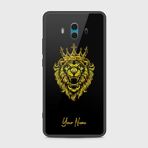 Huawei Mate 10 Cover - Gold Series - HQ Ultra Shine Premium Infinity Glass Soft Silicon Borders Case