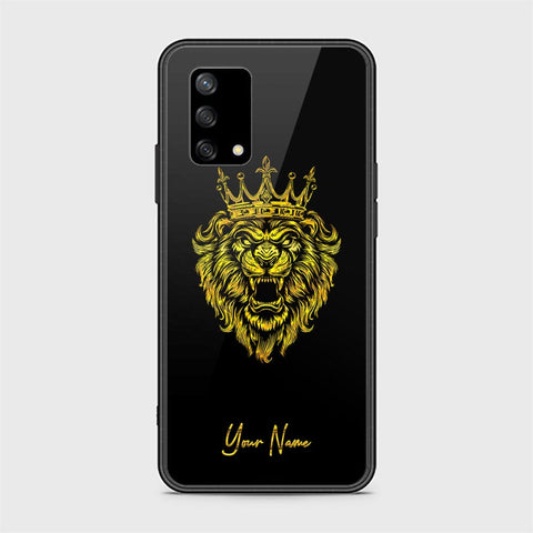 Oppo F19 Cover - Gold Series - HQ Ultra Shine Premium Infinity Glass Soft Silicon Borders Case