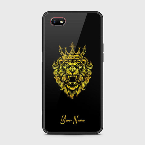Oppo A1k Cover - Gold Series - HQ Ultra Shine Premium Infinity Glass Soft Silicon Borders Case