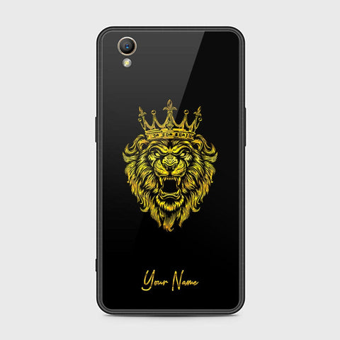 Oppo A37 Cover - Gold Series - HQ Ultra Shine Premium Infinity Glass Soft Silicon Borders Case