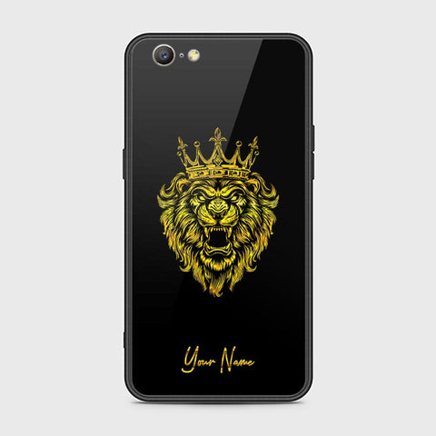 Oppo A57 Cover - Gold Series - HQ Ultra Shine Premium Infinity Glass Soft Silicon Borders Case