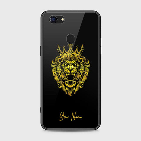 Oppo F5 Cover - Gold Series - HQ Ultra Shine Premium Infinity Glass Soft Silicon Borders Case